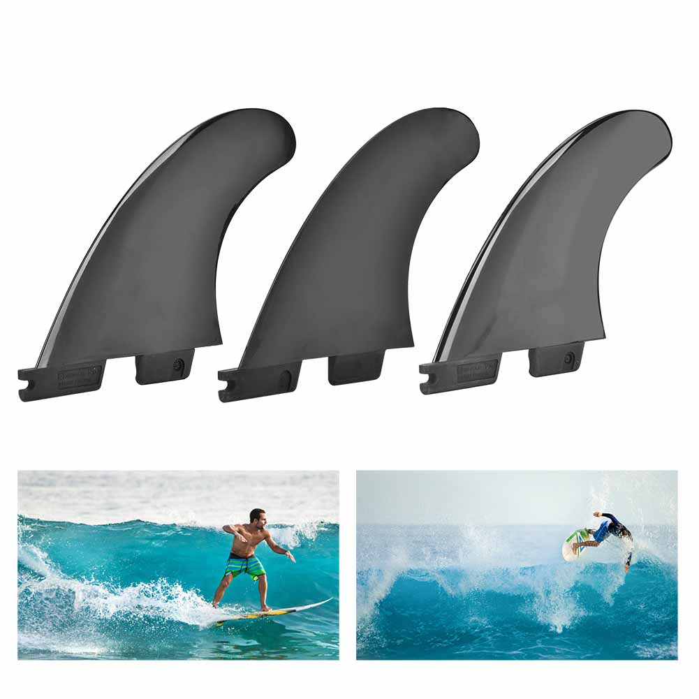 הגדל זנב הגה מפוצל ספורט גלישת גלים גלשן קאנו סנפירים אביזר שחור