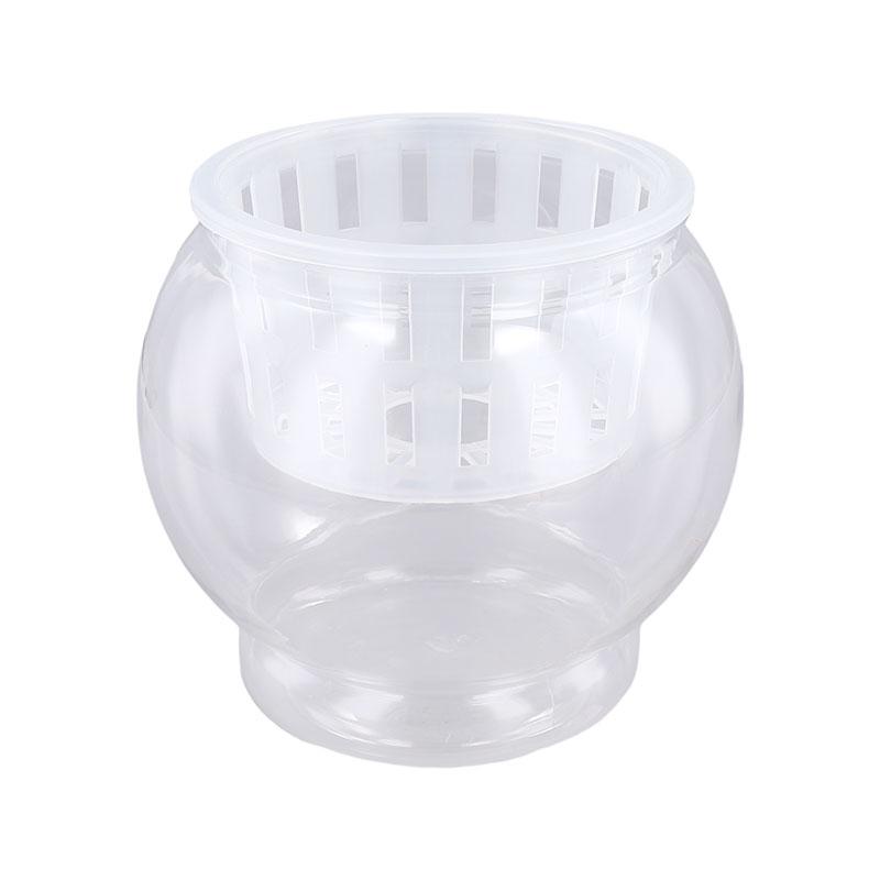 1PC Vase Home Decoration Planter Pot Fish Tank Plastic Mini Hydroponic Flower Pot Self Watering Hydroponic Vase Transparent