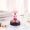 New immortal flower, cute bear soap flower with lamp, room creative ornament, bedroom night light ornament