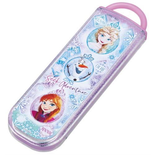 Skater Children's Lunch Box Chopsticks Spoon Set Sliding Type Antibacterial Kids Made in Japan Disney Frozen 25 Girls CCA1AG