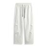 Spring and autumn new men's casual pants loose and versatile solid color wide-leg pants straight casual sports trousers