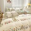 Four-piece Cartoon Single-piece Bedding Dormitory Bed Sheet Quilt Cover Ins Quilt Cover Three-piece Set Spring