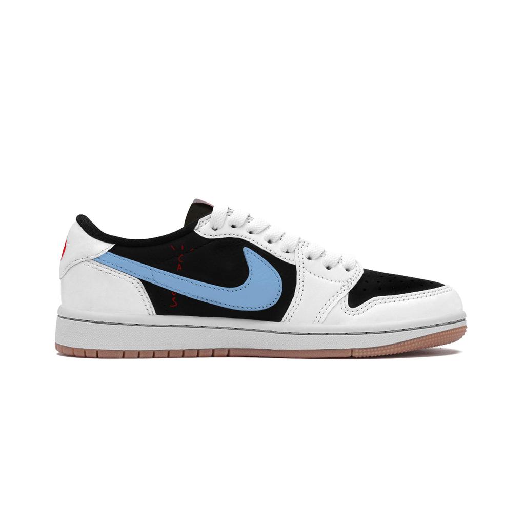 Travis Scott X Jordan Air Jordan 1 Travis Scott X AJ1 Low Collaboration Abrasion Resistant Low Top DZ4137-700(Team1142-)