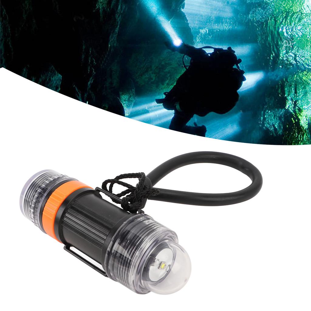 Dive Strobe Light Waterproof High Brightness LED Battery Powered Diving Signal Flashlight for Underwater Adventure