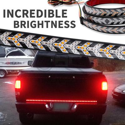 DC 12 24V Red Amber Pickup Turn Signal Truck Container Cargo Jeep RV SUV Brake Light Strip LED Tail