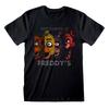 4 Characters Five Nights At Freddy's Black Tee T-shirt Tshirts