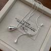 New Adjustable Length Drop Necklace Lightweight Hypoallergenic Pendant Necklace Sweater Chains