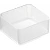 Yamazaki Drawer Organizer CaSe S Set Of 2 Clear Bottom White Approx W8 D8 H3.7cm