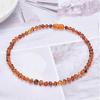 Natural Baltic Amber Necklace for Adults Women or Men/Baroque Shape Polished Amber Beads Certified Amber Jewelry Hwy111