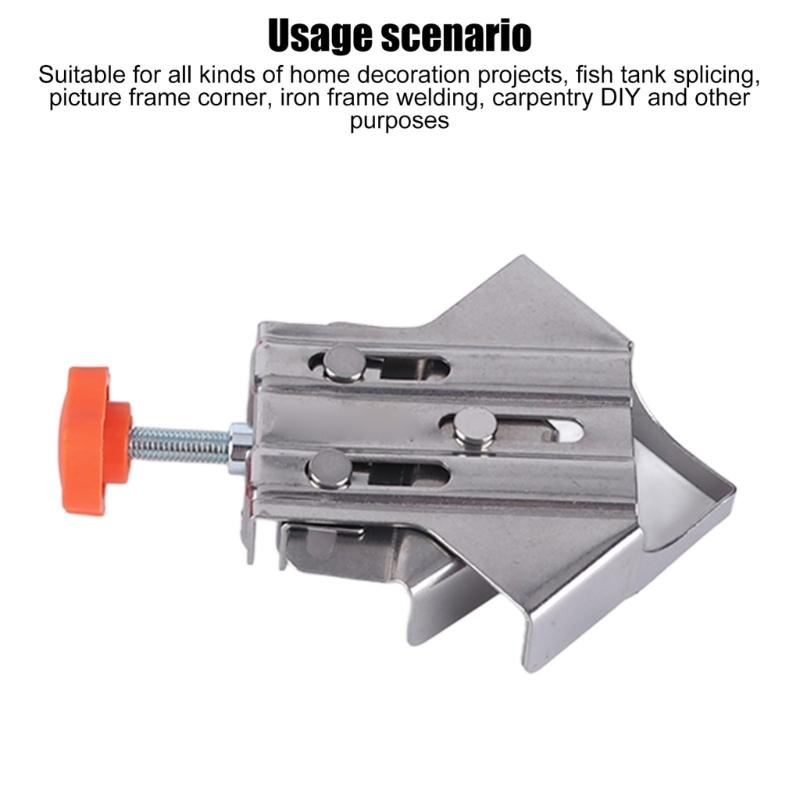 4pcs Right Angles Clamps With Not Slip Grip Corner Clamp Multipurpose for Accuracy Woodworking Metalworking Framing