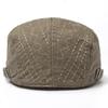 Beret Men's Vintage Newsboy's cap Casual Visor Hat Summer Fashion Cotton Flat Caps For Men Original Brand Berets Adjustable