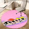 Powerpuff Girls Chair Mat Round Carpet - Home Decor, Sofa Rug, Office Mat, Suitable for Bedroom