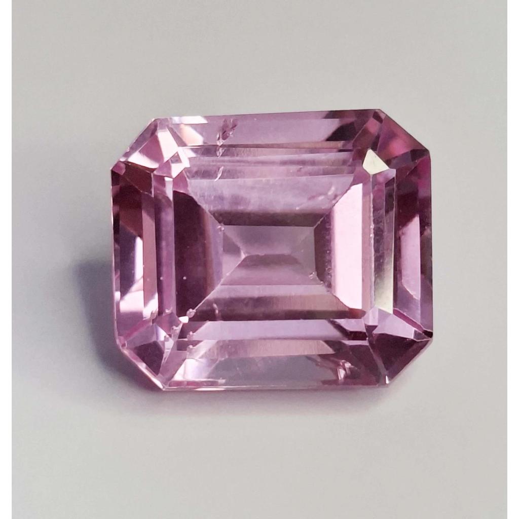 Certified Natural Pink Sapphire Emerald Cut 16-18 Ct Fabulous Loose Gemstone