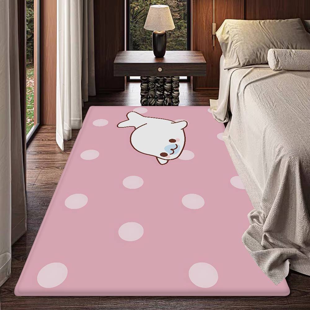 Cute Mamegoma Room Mats Anti-slip Absorb Water Long Strip Cushion Bedroon Mat Household Carpets