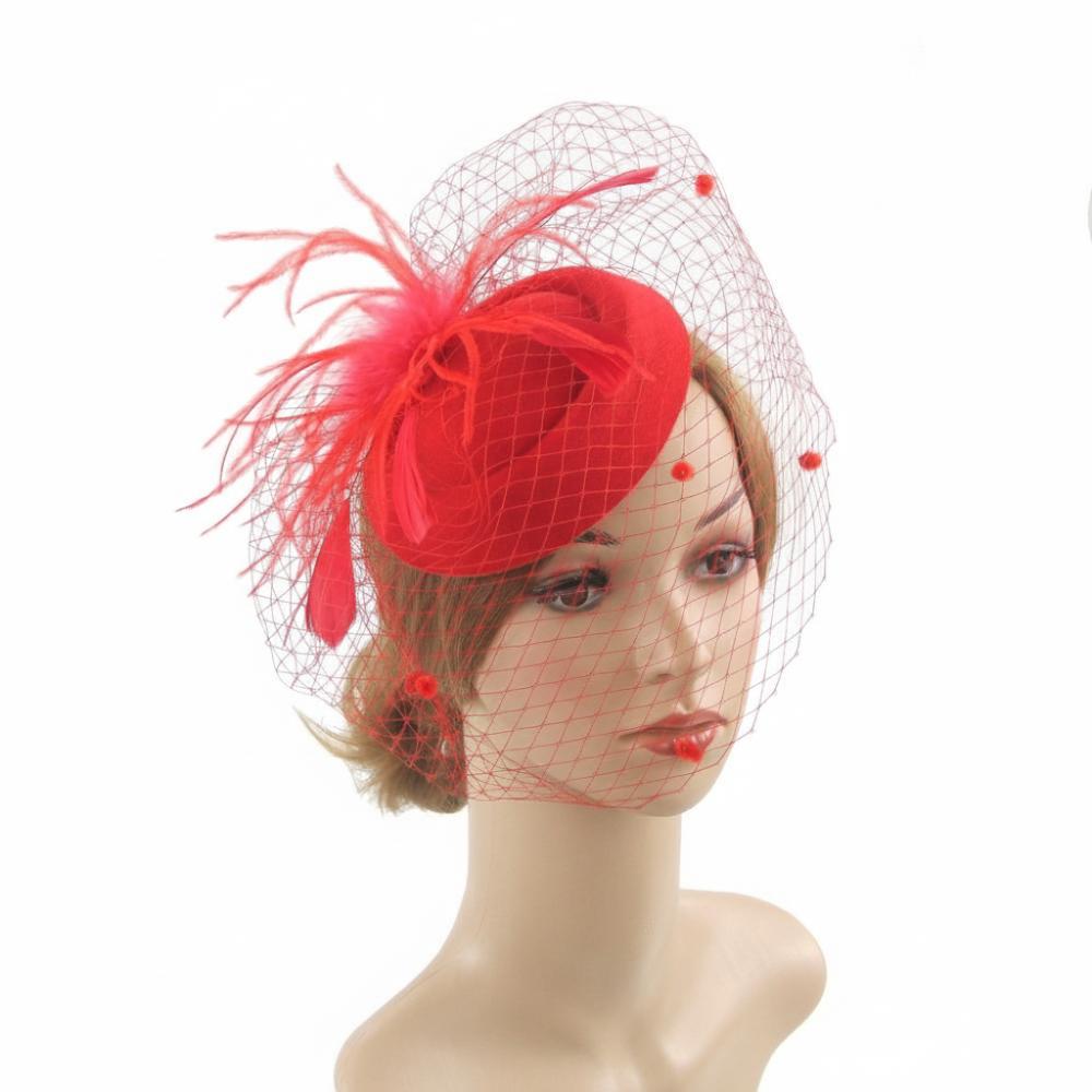 Fishnet Veil Felt Fascinator Hat Elegant Pillbox Hats New Wedding Veil Hat  Wedding Party
