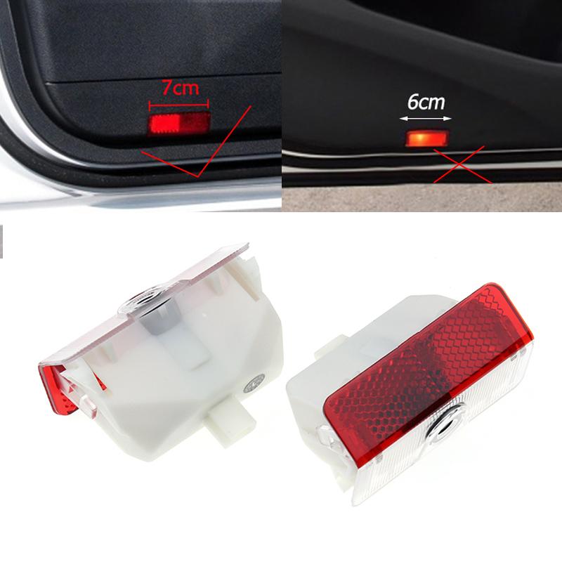 2PCS LED Car Door Light Laser Projector Decorative Lamp For Benz GLK X204 2008-2015 AMG A B Class W168 W169 W245 Auto Accessorie