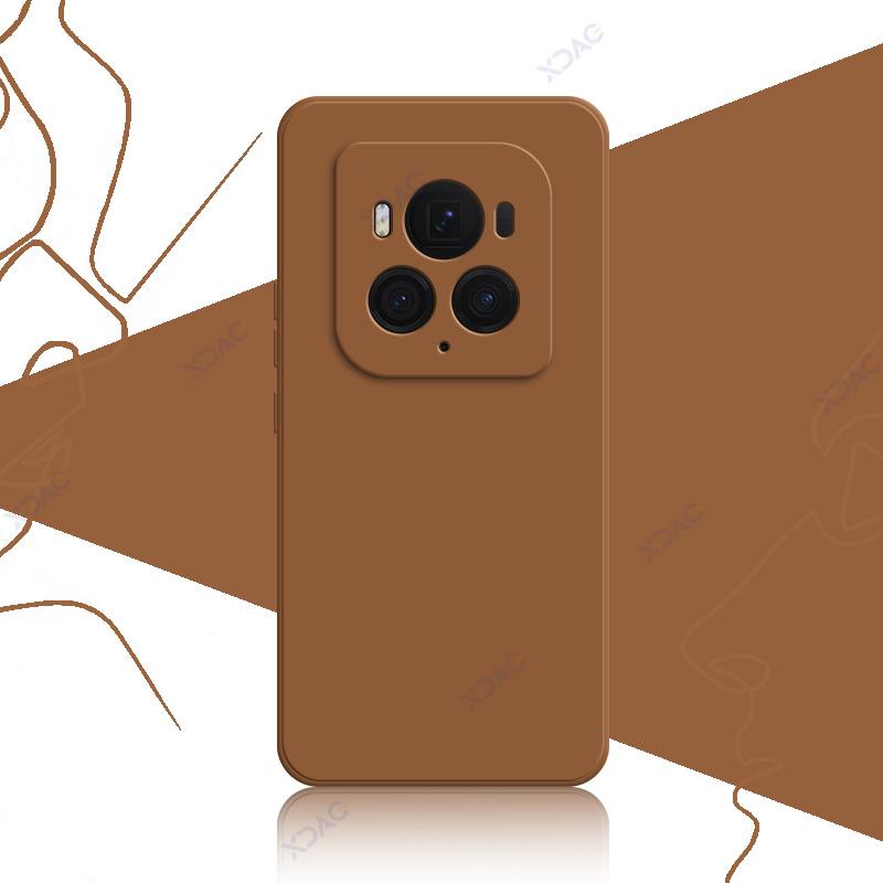 Luxury Double Liner Cover Cases for Honor Magic6 Magic 6 Pro Ultimate 6Pro 6Ultimate 5G Square Liquid Silicone Phone Armor Coque