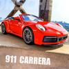 1/32 Porsche 911 Carrera Supercar Alloy Model Car Toy Diecasts Casting Sound and Light Car Toys For Children Vehicle
