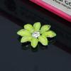 Engood100Pcs Acryl Flower Rhinestone Button Buckles for DIY Hair Sewing Trim & Embellishments Craft for Wedding Decoration ZJ200
