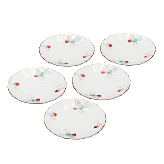 

Kutani ware Iwataya plate set Strawberry Yuka Hirano Kutani ware (4.2) K8-116