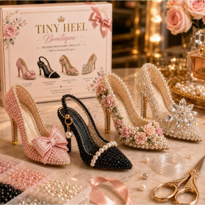 4Pcs/Box Animal 3D Beaded Craft Kit 4 Unique Designs For Family Diy Gifts For Kids And Craft Lovers