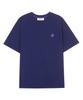 Nupeuebeullu Neb Round Logo Half Tee (Blue)