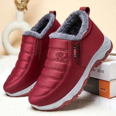 Damen Plus Samt Verdickte Baumwolle Schneestiefel - Unisex Winter Wanderschuhe