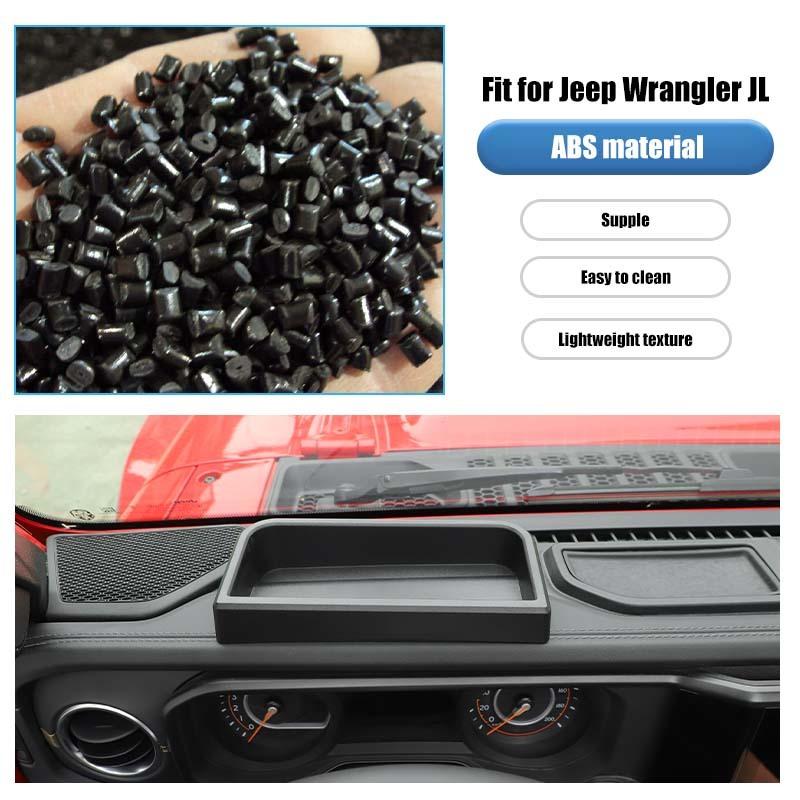 Car Dashboard Organizer Storage Box Container For Jeep Wrangler JL JT Gladiator 2024 Up Stowing Tidying Accessories