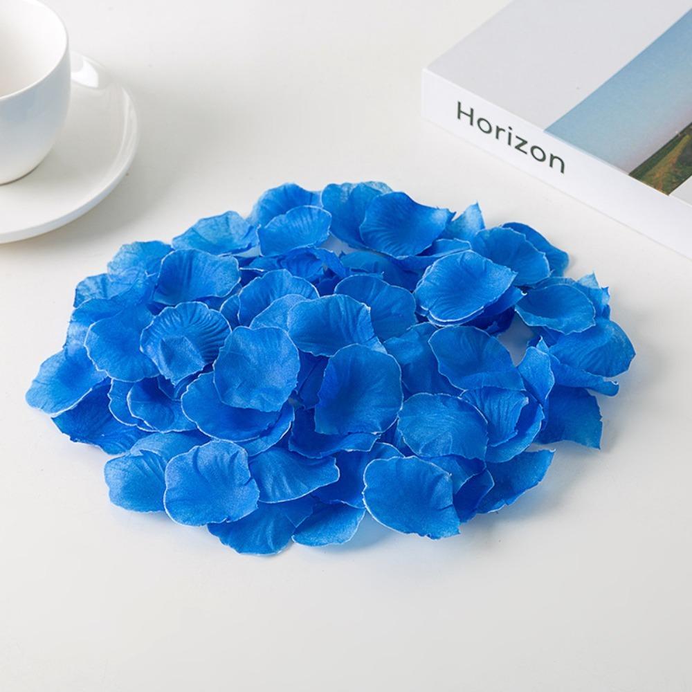 Simulation Rose Petal Wedding Room Arrangement Non-woven Petal T-table Sprinkling Flowers KTV Stage Marriage Proposal Props