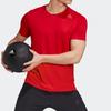 Adidas Soccer Training Sports Crew Neck Short Sleeve T-Shirt Men Tops Light-Crimson FM2102