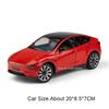 1:24 Model Y Roadster Toy Car Models Alloy Diecast Doors Opened Sound Light Pull Back Exquisite Interior Simulation Vehicle Toys