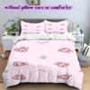Cartoon characters Pattern Bedding Quilt Set Quilt Cover Pillowcase Home Decoration Birthday Gift (1 * duvet cover + 2 * pillowcase, without core)