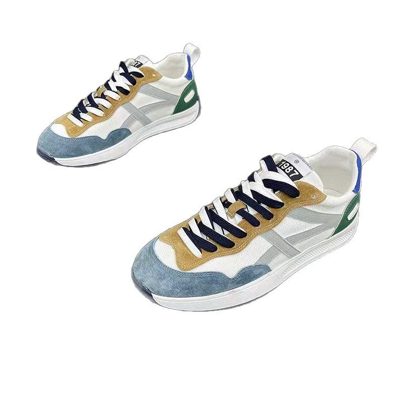 Men's Sports Shoes Spring and Summer New Low-top Men's Shoes Mesh Breathable Color Matching Versatile Comfortable Casual Shoes