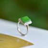 Hotan Jade Jasper S925 Silver Ring