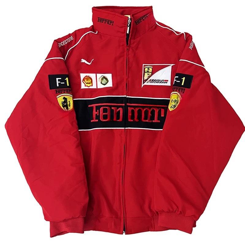 Tuta da corsa F1 Ricamo "Sottile": Giacca da Ciclismo e Moto a Maniche Lunghe