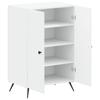Shoe Cabinet BREDA 59.5 X 39.5 X 90 Cm Engineered Wood White