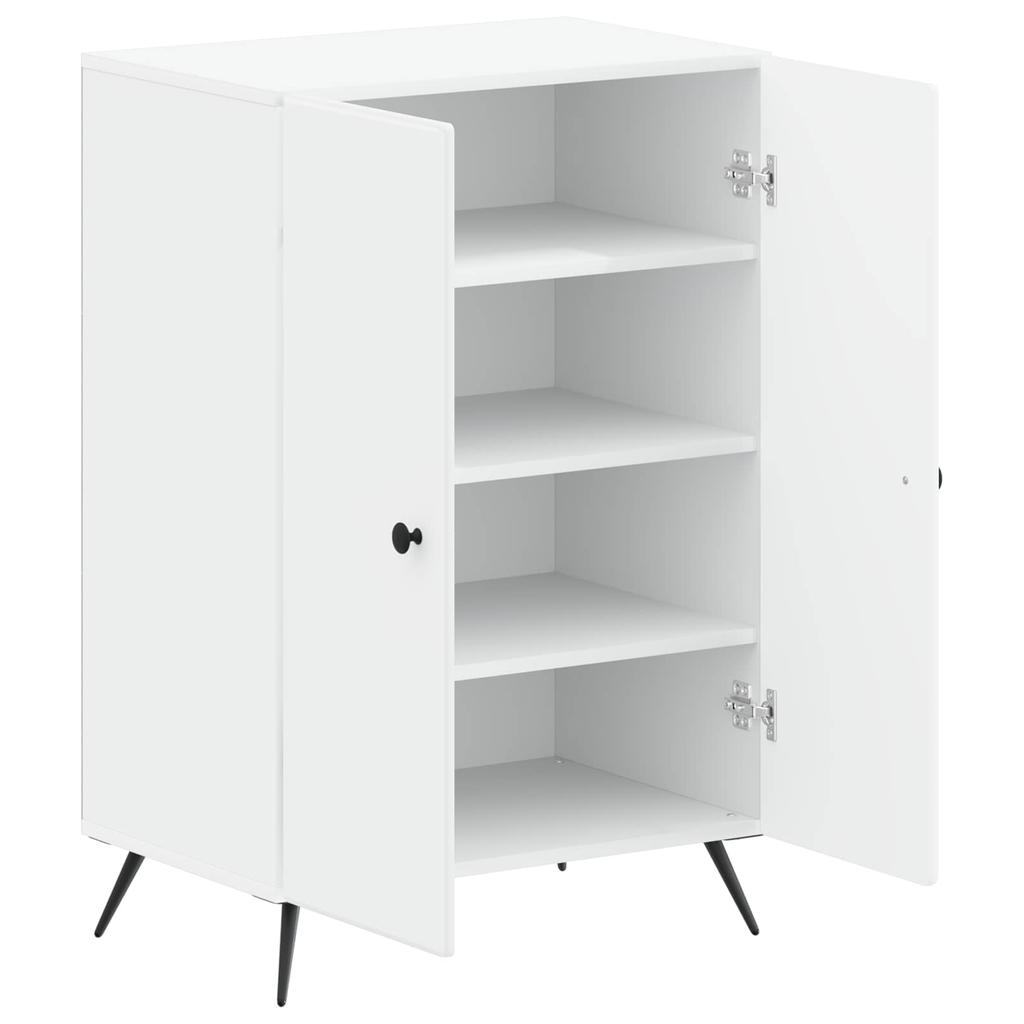 Shoe Cabinet BREDA 59.5 X 39.5 X 90 Cm Engineered Wood White