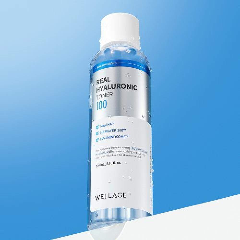 Wellage Real Hyaluronic 100 Toner 200ml NONE
