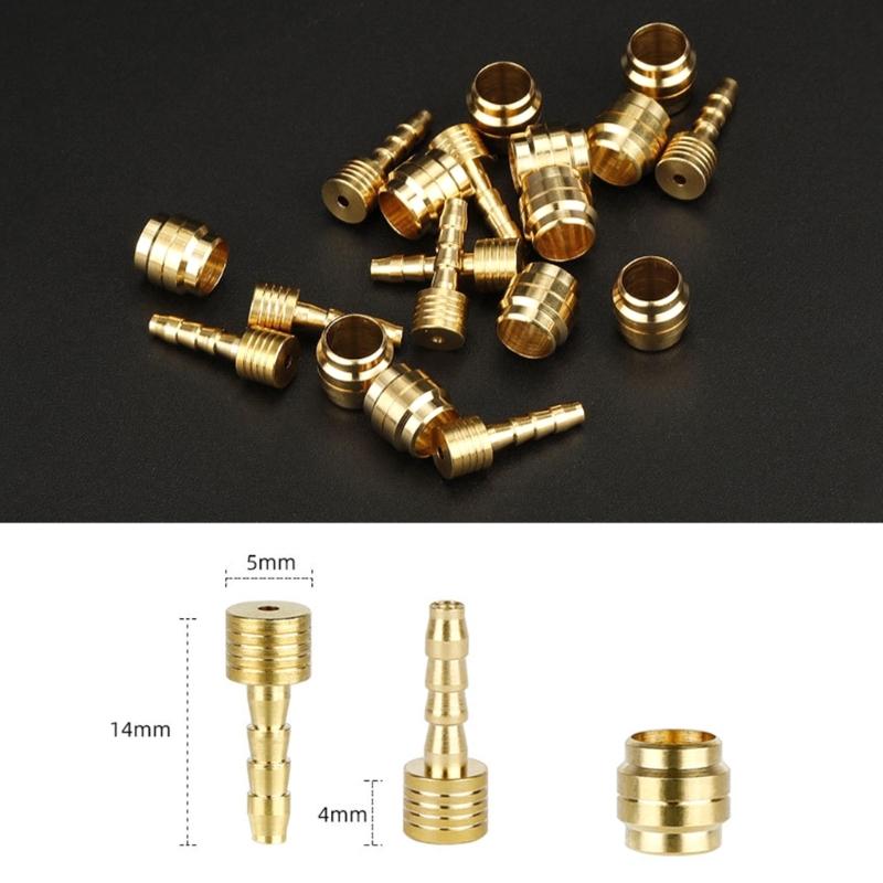 50 Set Bicycles Connecting Bolts Bleed for Bike Part Hydraulic Brake Hose Oil Pipe Connector Tube Fittings Insert
