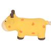 Grunting Latex Dog Toy Interactive Boredom Relief Bite Resistant Squeaky Squeeze Dog Toy with Cotton Rope Tail