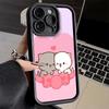Phone Case for iPhone 17 Air 16E 15 16 Pro Max Cartoon Cute Peach Goma Cover 14 Plus 13 12 Mini Soft Shell Silicone Fundas