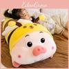 Plush Bumblebee Pig Toy Long Style Stuffed Animal Doll Kids Gift Decoration