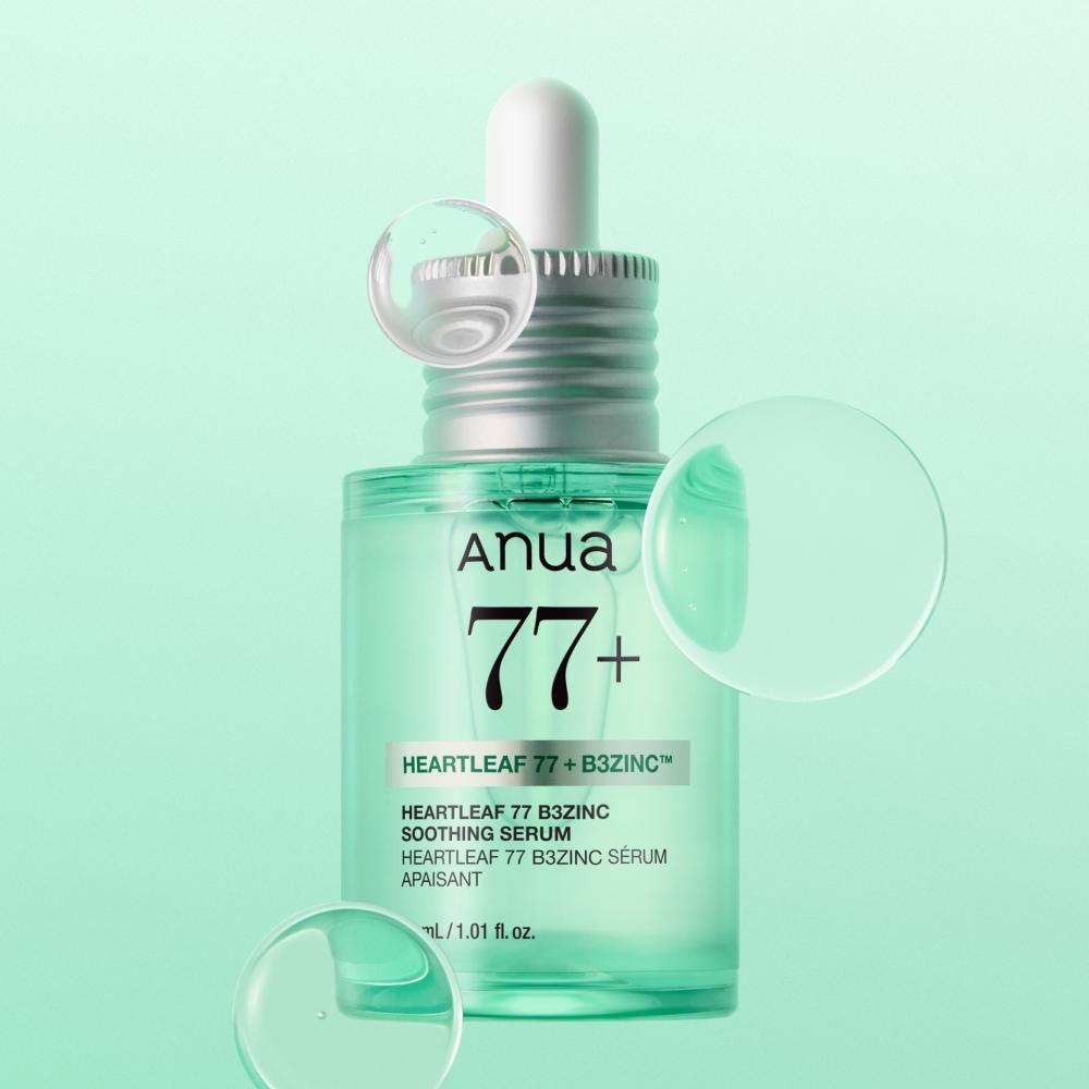 Anua [september All Young Pic Sanrio Characters Collaboration] Anua Houtseongcho 77 B3 Zinc Trouble Serum 30ml Refill Plan  + Pochaco Pouch 