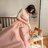 Muji Japanese Striped Pure Cotton Summer Quilt - Cool & Comfortable Blanket