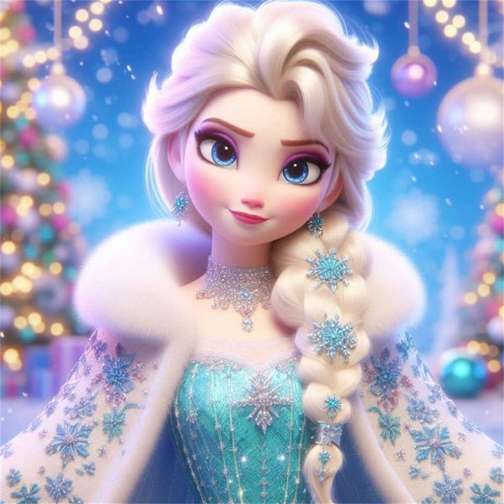 Princess Elsa Anna Diamond Painting New Full Diamond Frozen Series Bedroom Decoration Diamond Embroidery Material Pack