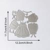 Dress Cutting Dies Embossing Stencils Cuts Stencils Skirt Metal Die Cuts for Scrapbooking Card Scrapbook Decoration