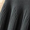 Autumn And Winter Mid-length Solid Color A-line Skirt Casual All-match Knitted Pleated Half-length Skirt Women