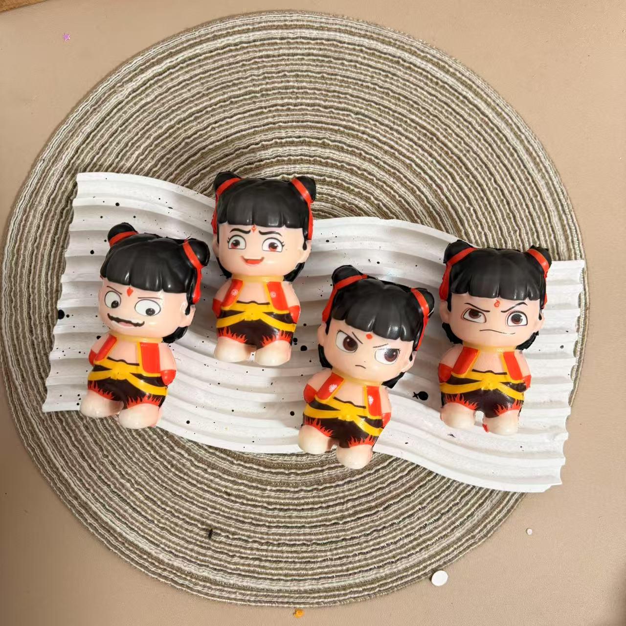 

Nezha Q Slow Rebound Squeeze Toy Figurine for Stress Relief and Decoration