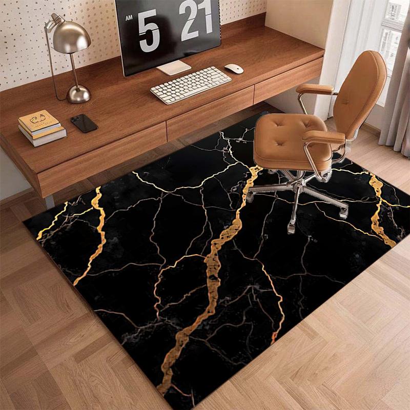 1PC Marble texture printed Carpet Rug for Living Room Bedroom Home Sofa Decoration,Non-slip Floor Mat Floor mat