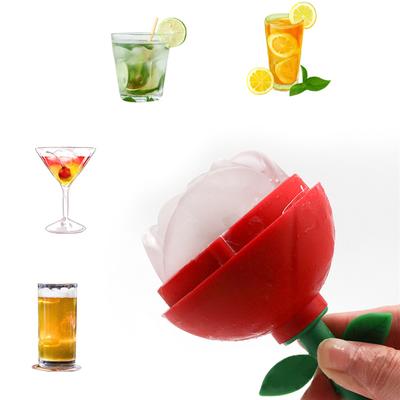 3D Rose Mold Wine Cocktail Decorative Ice Cube Creative Rose Shape Mould Bar Kitchen Tool